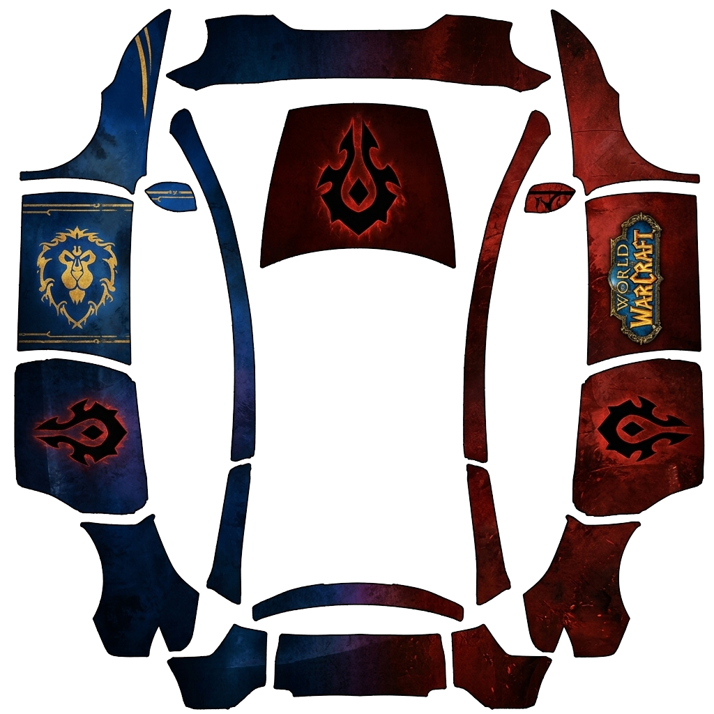Model Y Wrap Design - flat wrap PNG for Model Y L Paint Shop