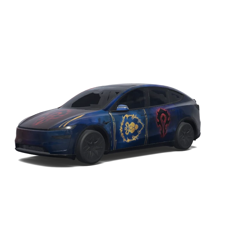Tesla Model Y L custom wrap design