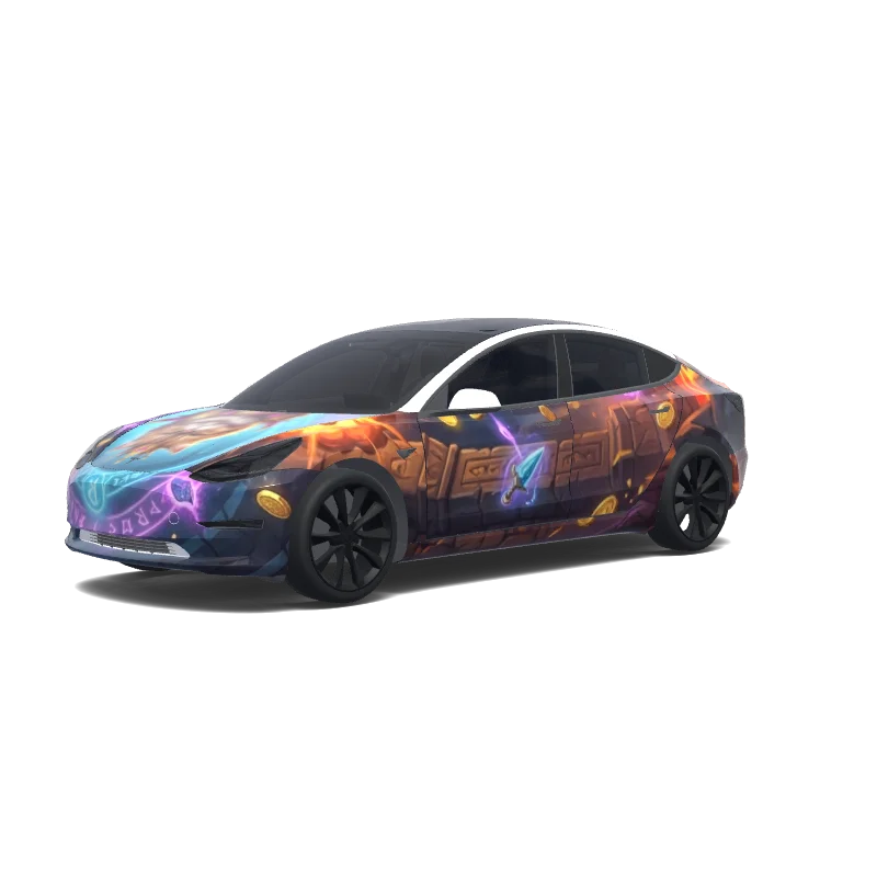 Tesla Model 3 custom wrap design