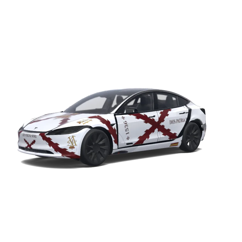 Aspa de borgoña - Tesla Model 3 (2024+ Standard/Premium) wrap