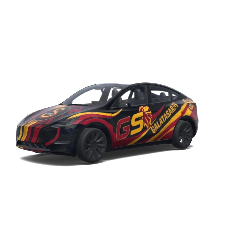Tesla Model Y tilpasset wrap-design