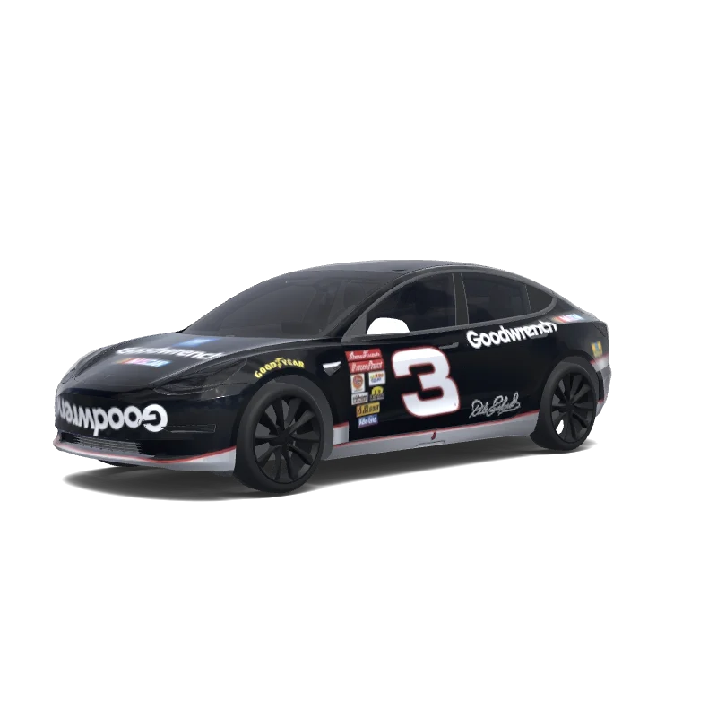 Tesla Model 3 anpassad wrap-design