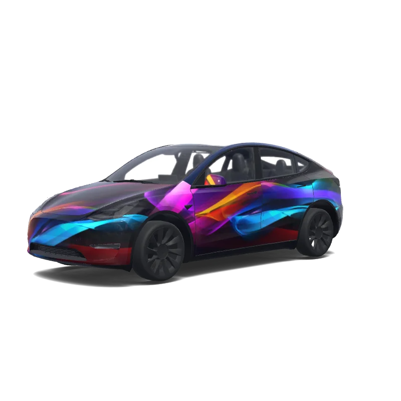 Quick Abstract One - Tesla Model Y wrap