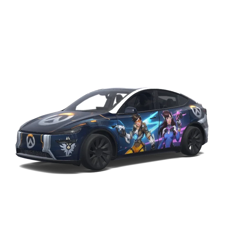 Tesla Model Y (2025+ Premium) tilpasset wrap-design