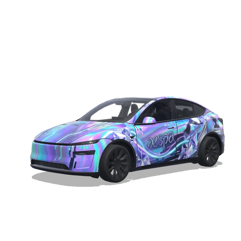 Tesla Model Y (2025+ Premium) custom wrap design