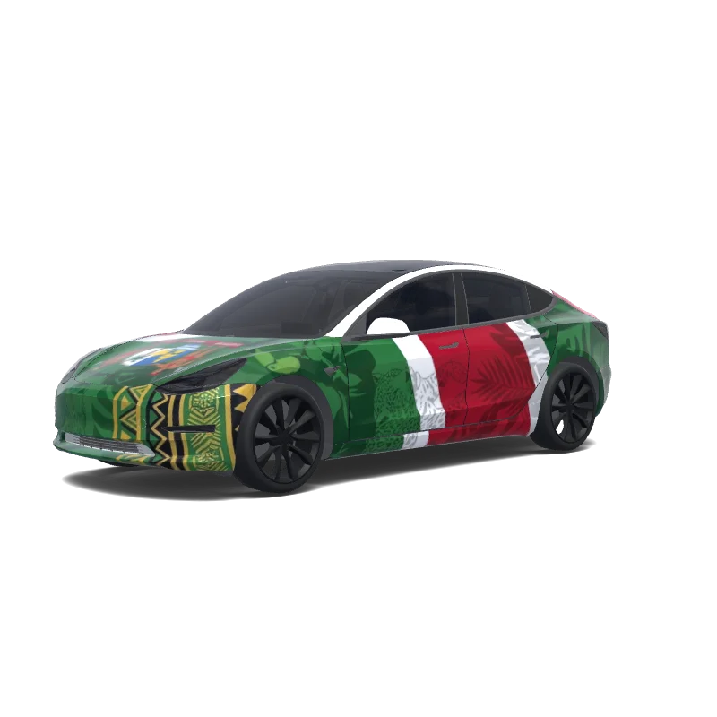 Tesla Model 3 custom wrap design