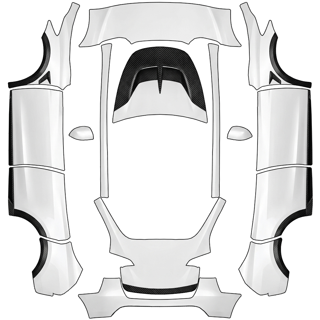 Model Y Wrap Design - flat wrap PNG for Model Y Paint Shop