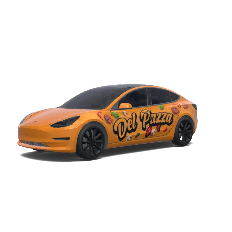 Tesla Model 3 custom wrap design