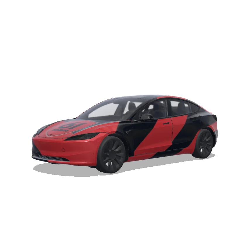 Tesla Model 3 (2024+ Standard/Premium) custom wrap design