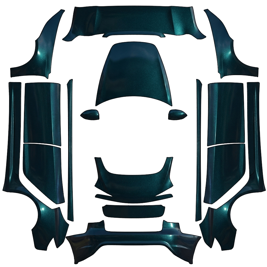 Model 3 Wrap Design - flat wrap PNG for Model 3 (2024+ Standard/Premium) Paint Shop