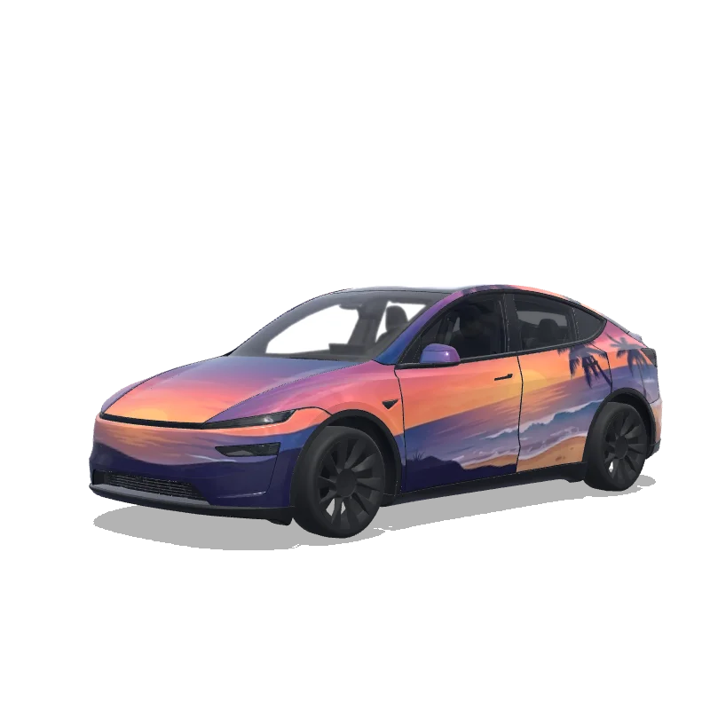 Tesla Model Y (2025+ Premium) custom wrap design