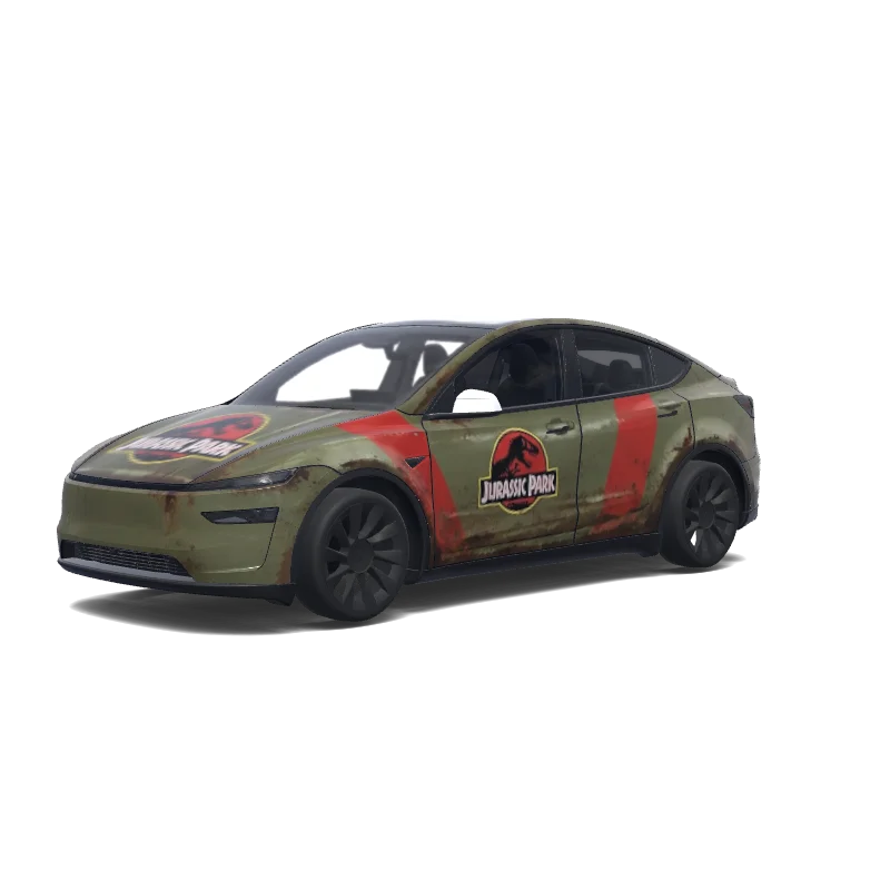 Tesla Model Y (2025+ Premium) tilpasset wrap-design