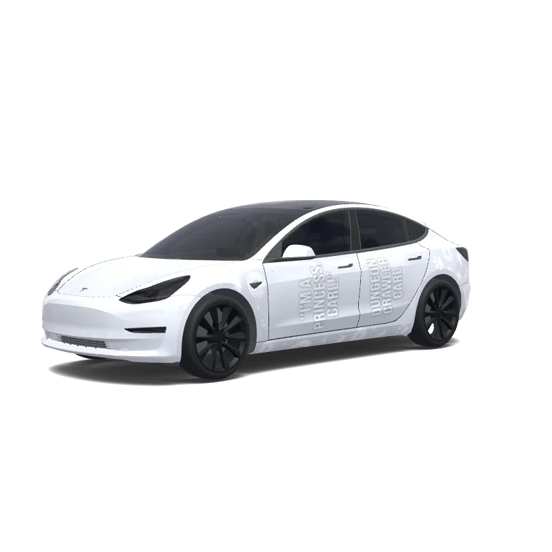 Tesla Model 3 custom wrap design