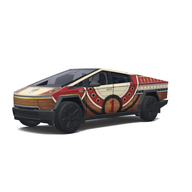 Tesla Cybertruck custom wrap design